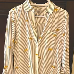 Rails cheetah button down